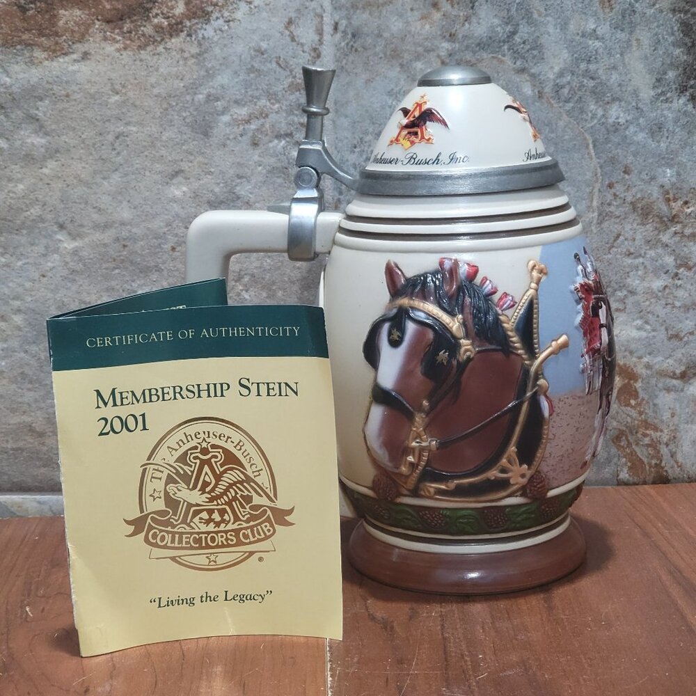 Anheuser Busch Stein 2001 Living the Legacy CB17